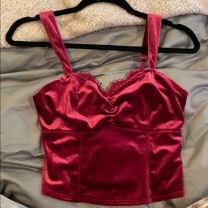 NWT ✨ Abercrombie & Fitch velvet tank